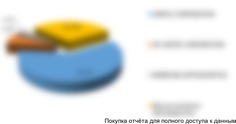 Рисунок 24. Доли анализируемых компаний-производителей на российском рынке брекет-систем в 2016 г. в стоимостном выражении