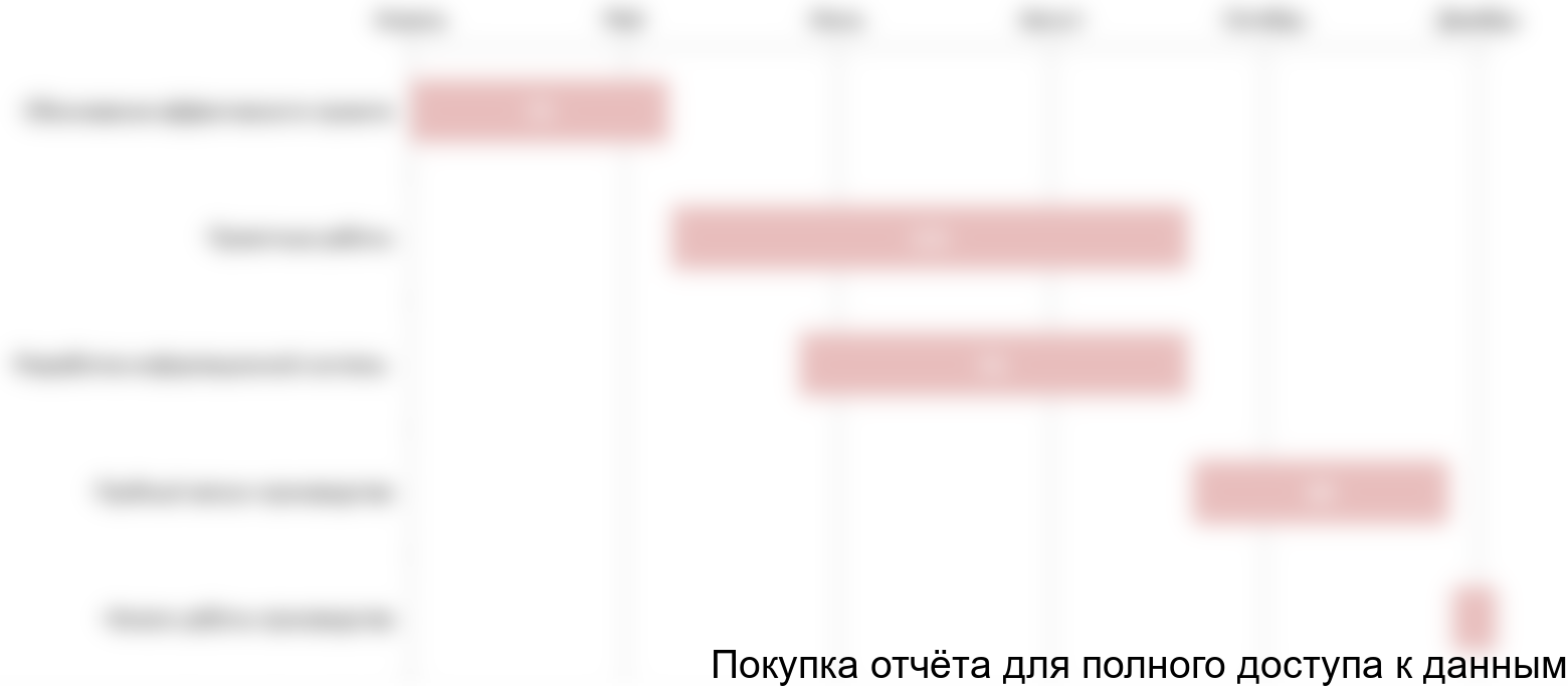 Рисунок 4.1 График реализации проекта