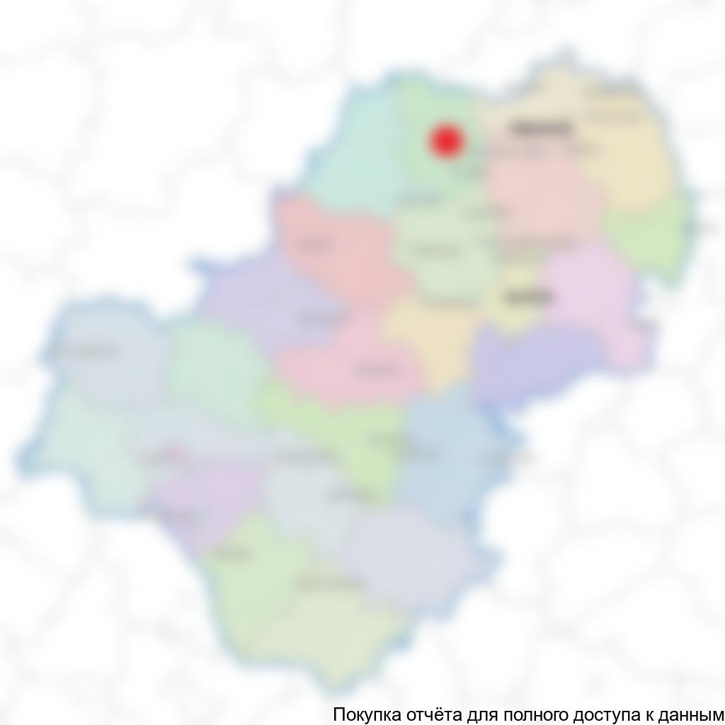 Рисунок 3.1 Карта Калужской области