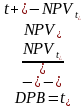 Дисконтированный срок окупаемости DPB рассчитывается по формуле 3.