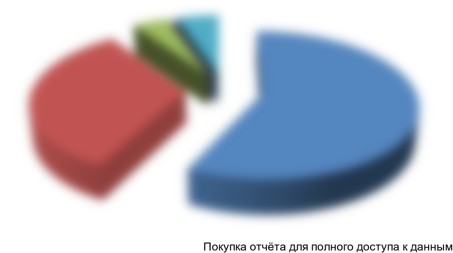 Рисунок 21. Структура выручки проекта, в %