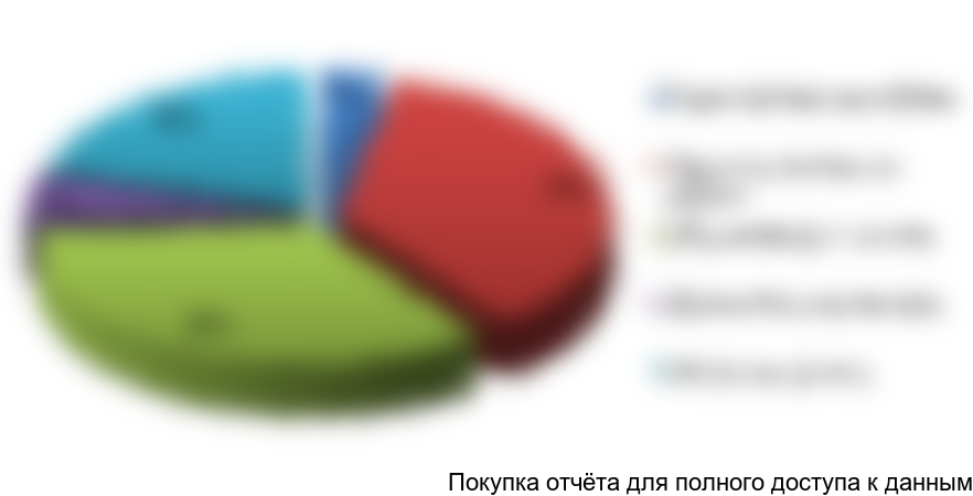 Рисунок 7.1 Структура инвестиций в проект, %