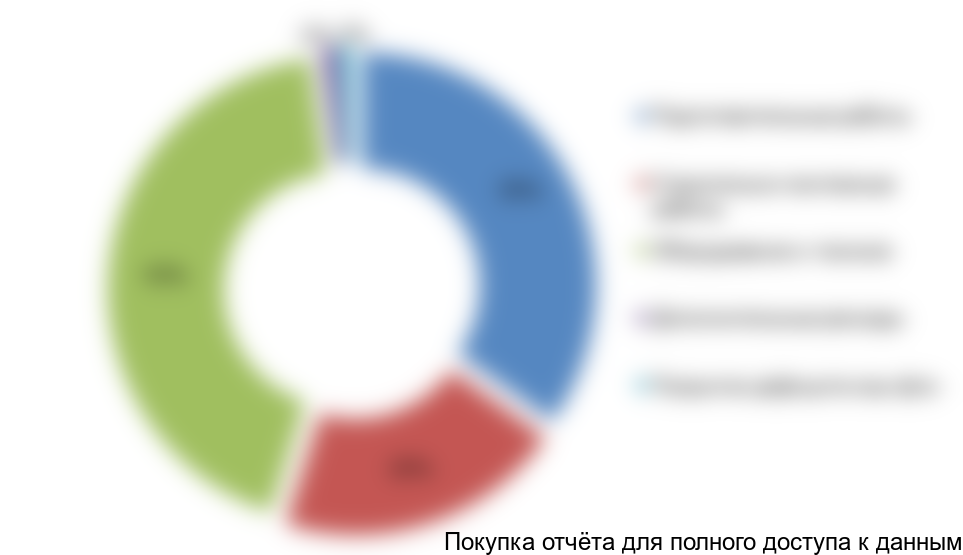 Рисунок 6.1 Структура инвестиций в проект, %