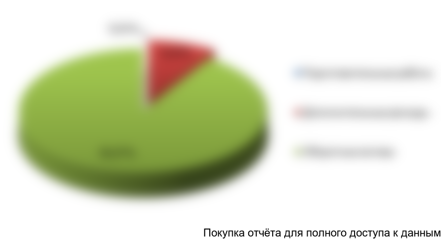 Рисунок 6.1 Структура инвестиций в проект, %