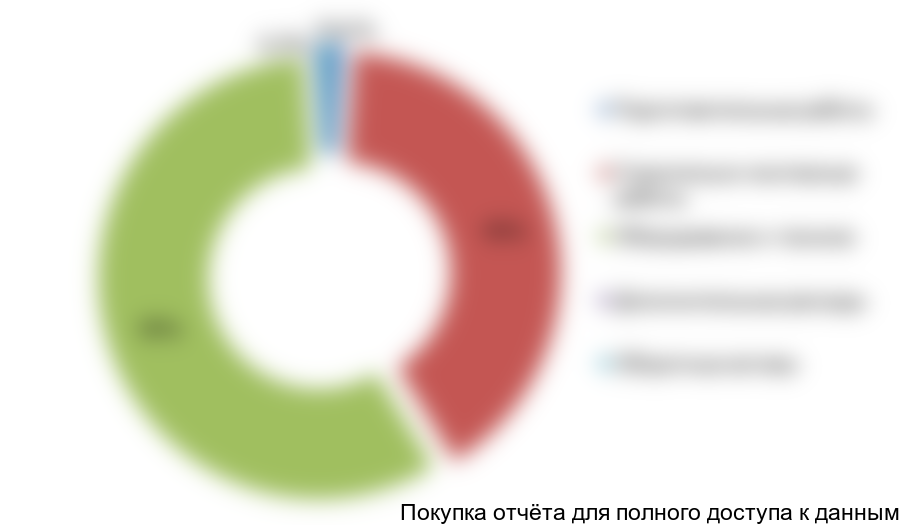 Рисунок 7.4 Структура капитальных инвестиций в проект, %