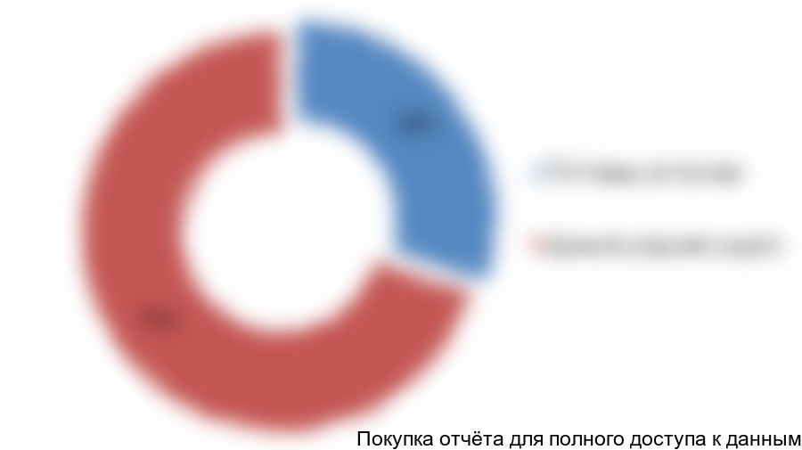 Рисунок 7.6 Структура инвестиций, %