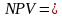 Чистый дисконтированный доход NPV рассчитывается по формуле 1.