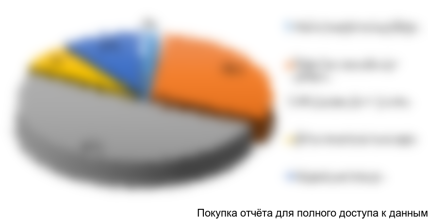 Рисунок 6.15 Структура инвестиций в проект, %