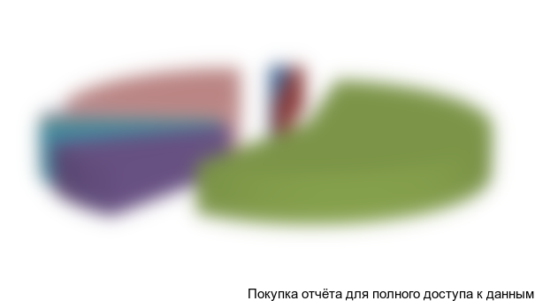 Рисунок 6.1. Структура инвестиций в проект, %