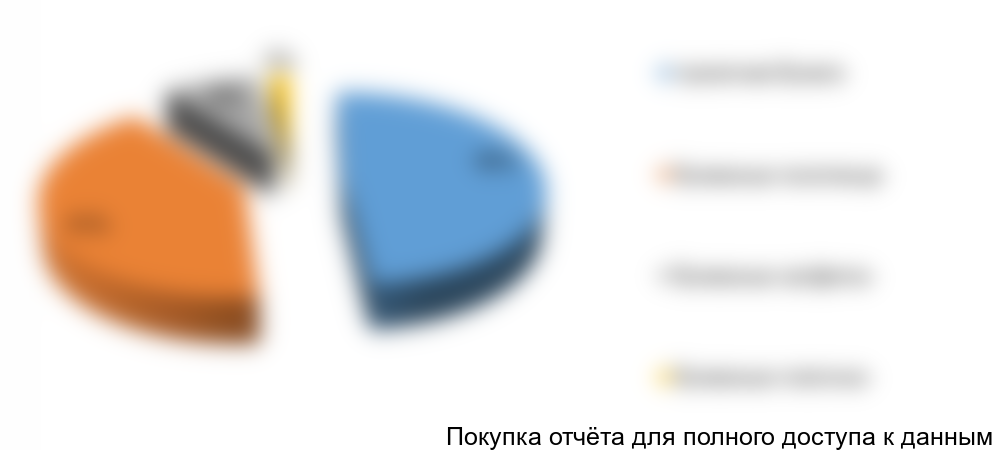 Рисунок 10. Структура импорта СГИ по товарным группам, %