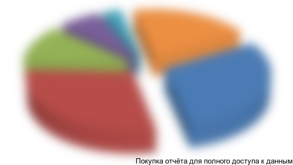 Рисунок 31. Структура экспорта ленточных конвейеров в 2015 г. по компаниям-производителям