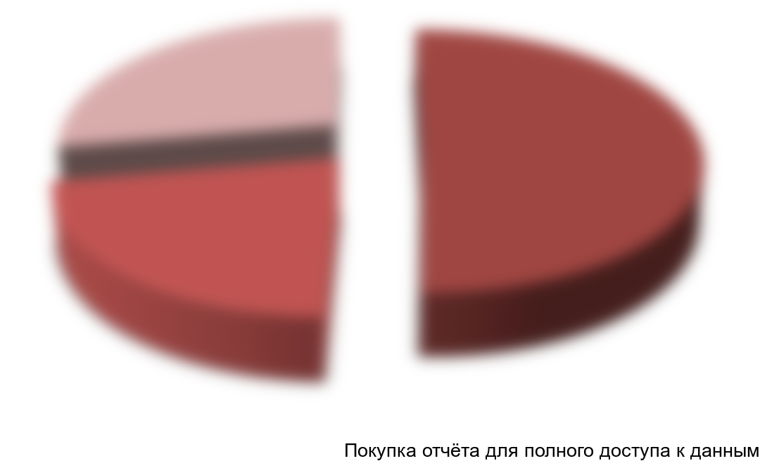Диаграмма 2. Сегментация рынка по условиям оплаты