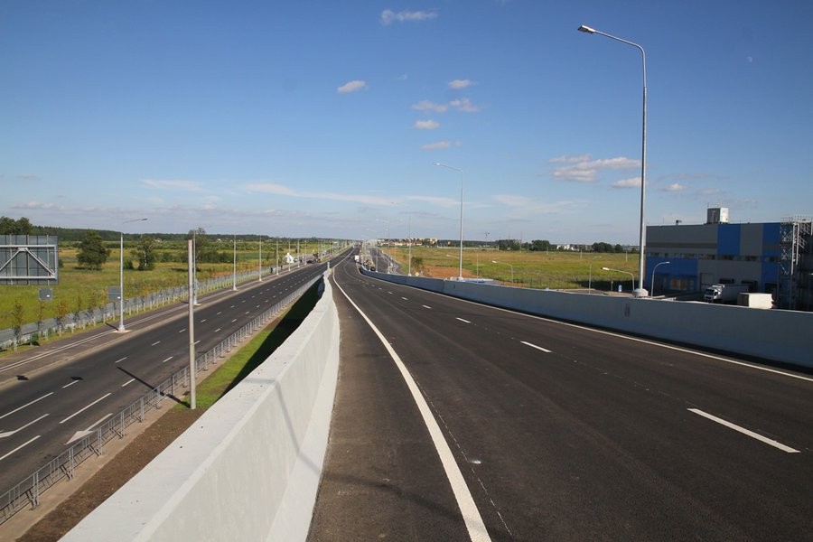 Построенная автодорога в Новой Москве