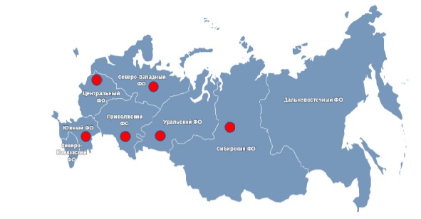 География дистрибуции основных производителей свежей салатной продукции в упаковке флоу-пак и коррекс